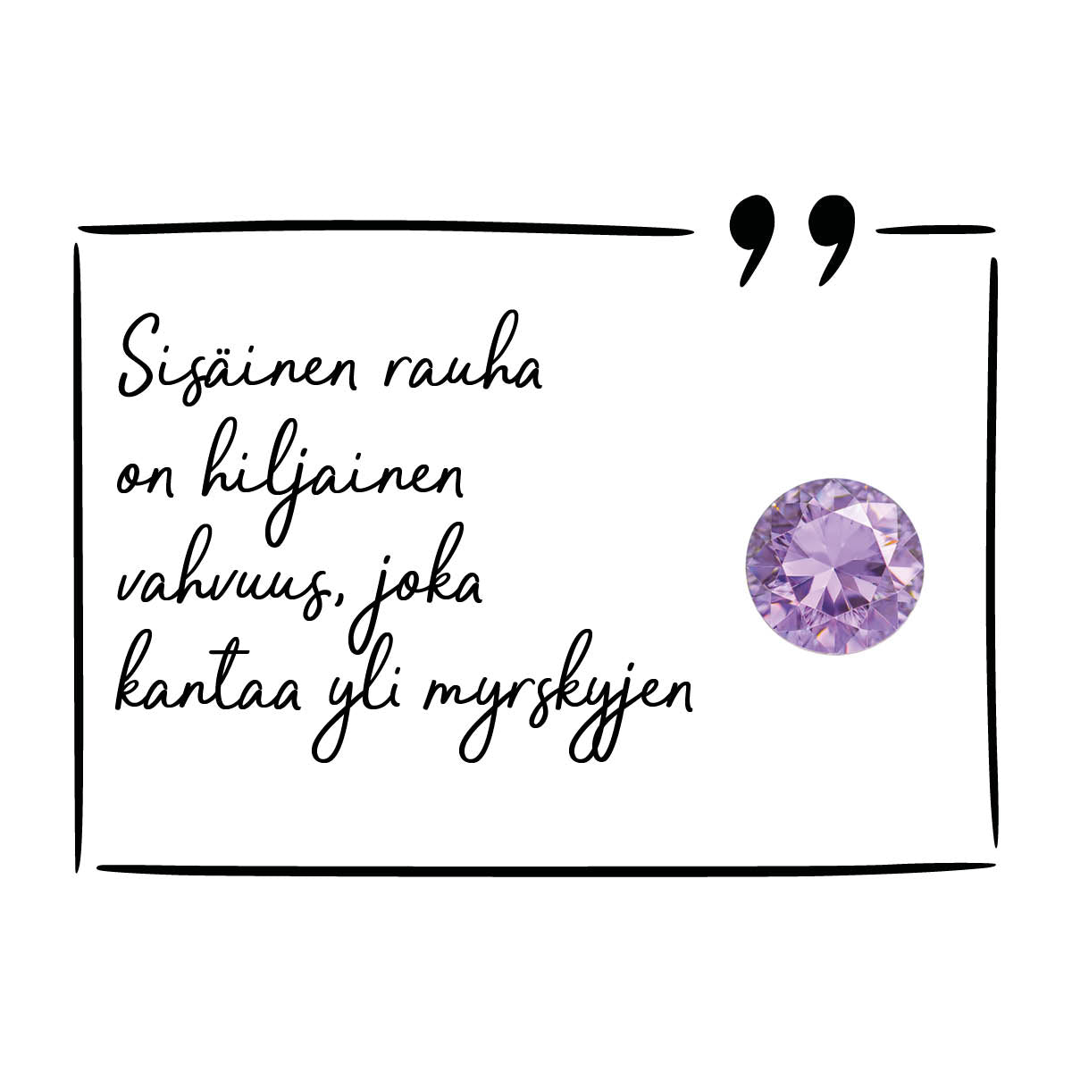 Amethyst necklace silver - February birthstone