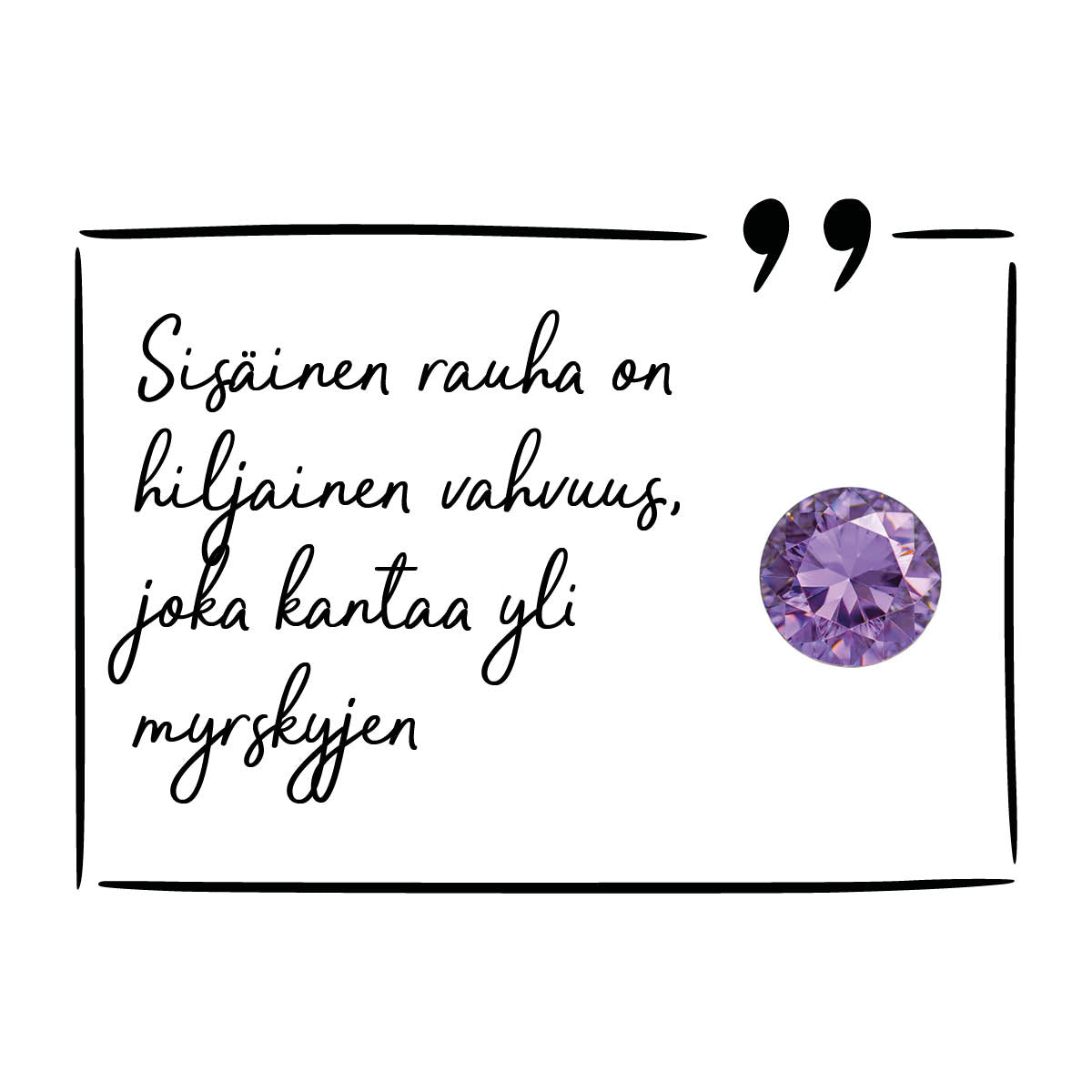 Pieni kultainen ametisti kaulakoru