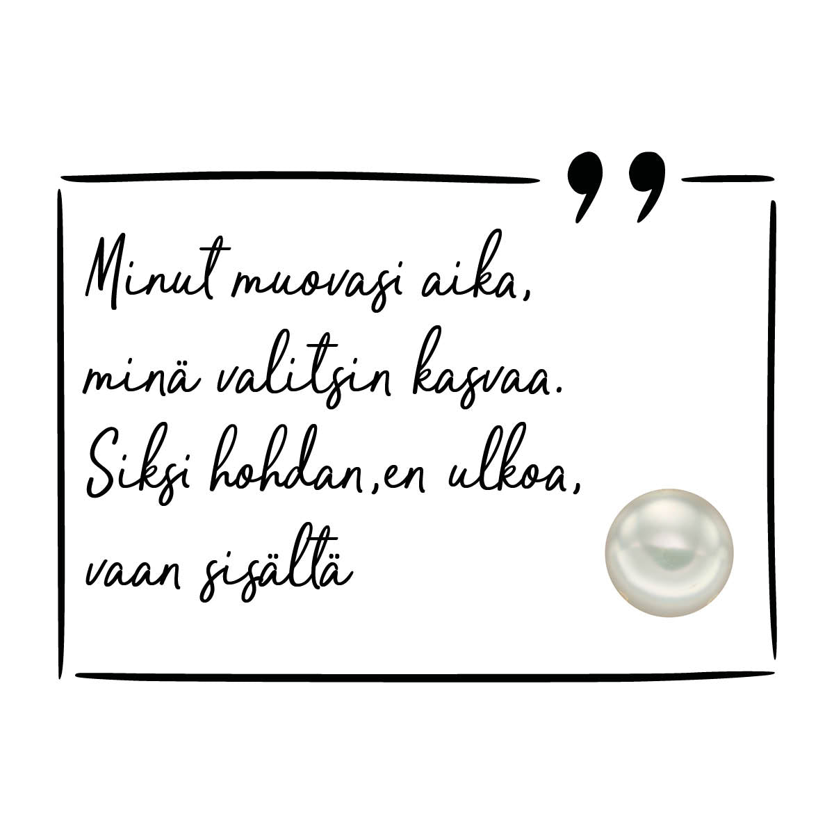 Kultainen helmikaulakoru kivellä