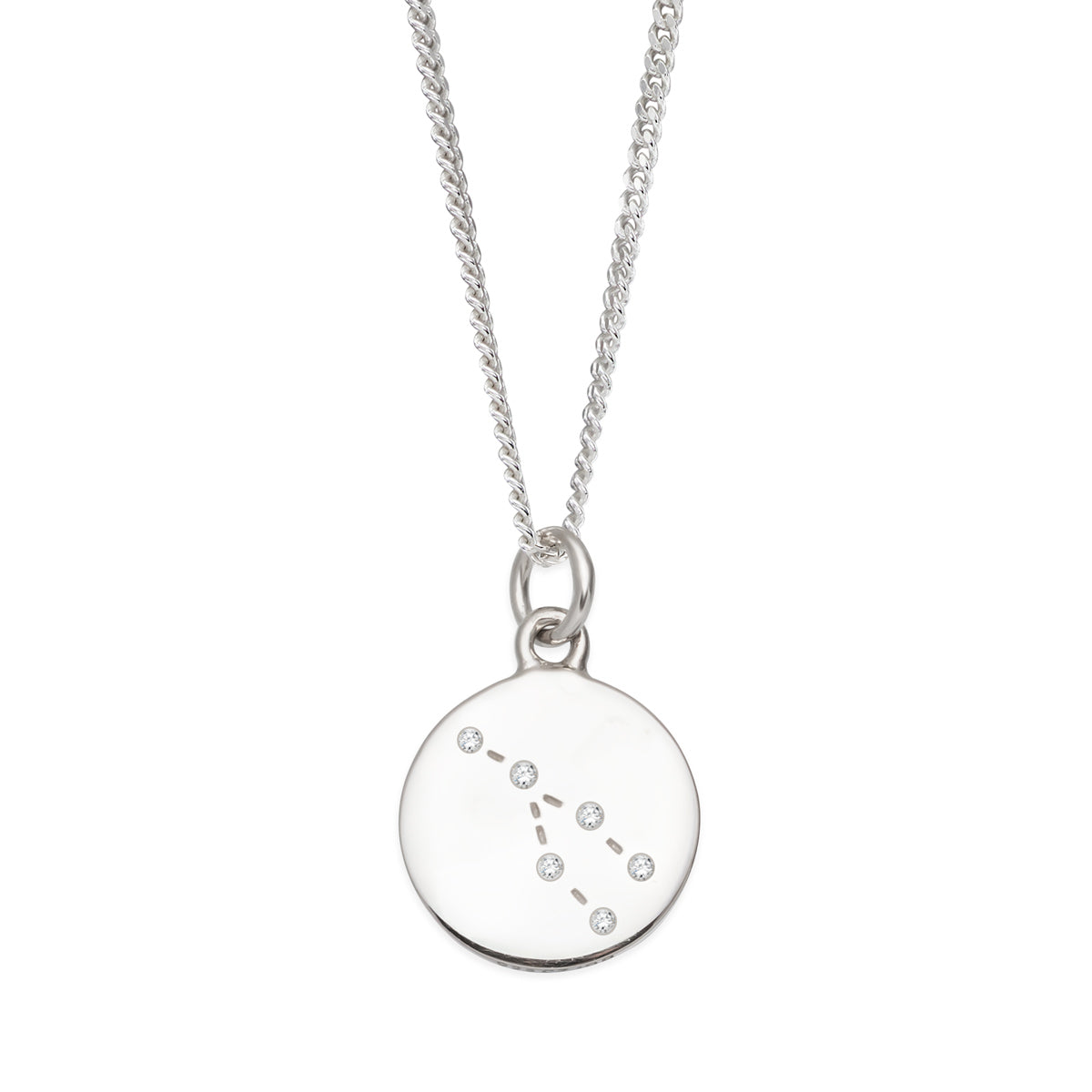 Hopeinen Härkä tähtikuvio horoskooppi kaulakoru | Taika-korut