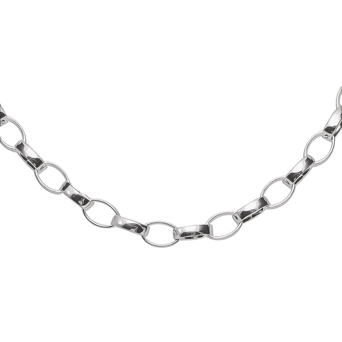 Hopeinen papuketju 2,5 mm