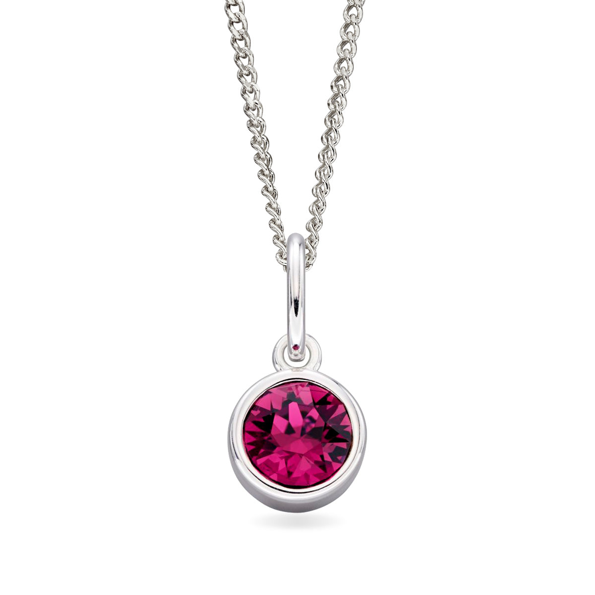 Hopeinen syntymäkivi riipus helmikuu | Taika-korut