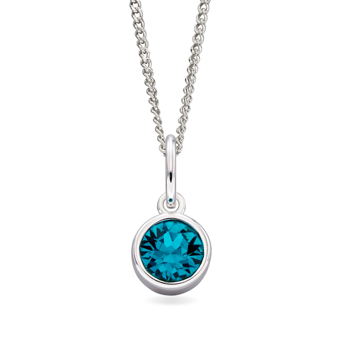 Hopeinen syntymäkivi riipus joulukuu | Taika-korut