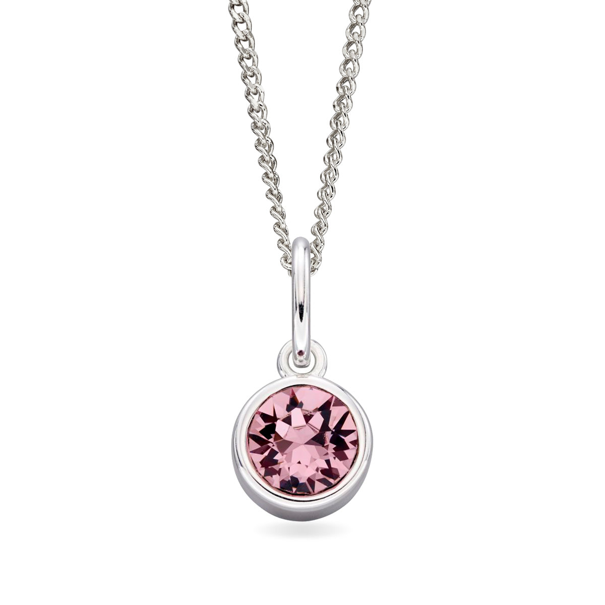 Hopeinen syntymäkivi riipus kesäkuu | Taika-korut