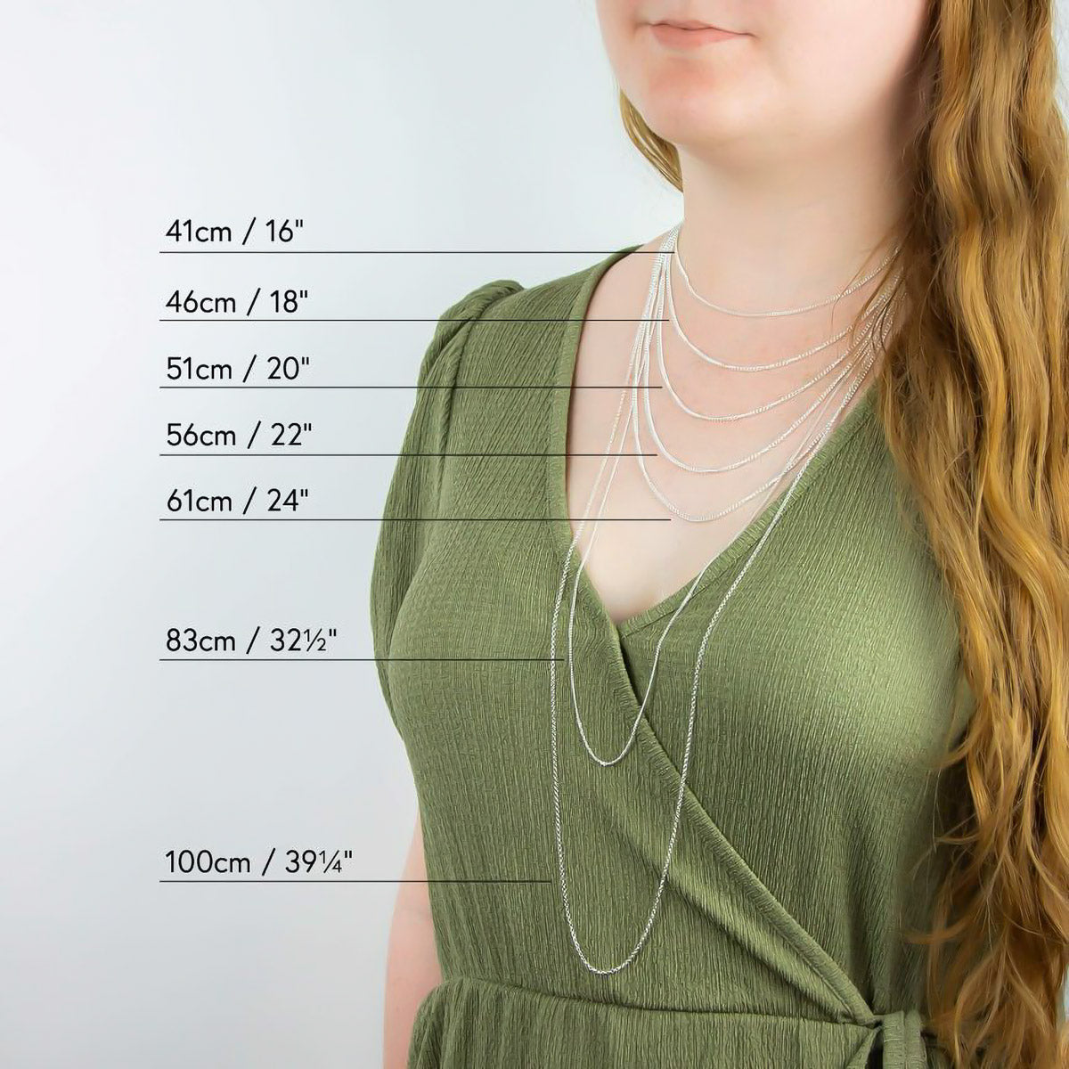 Kaulaketjun pituus ohjeet | Taika-korut