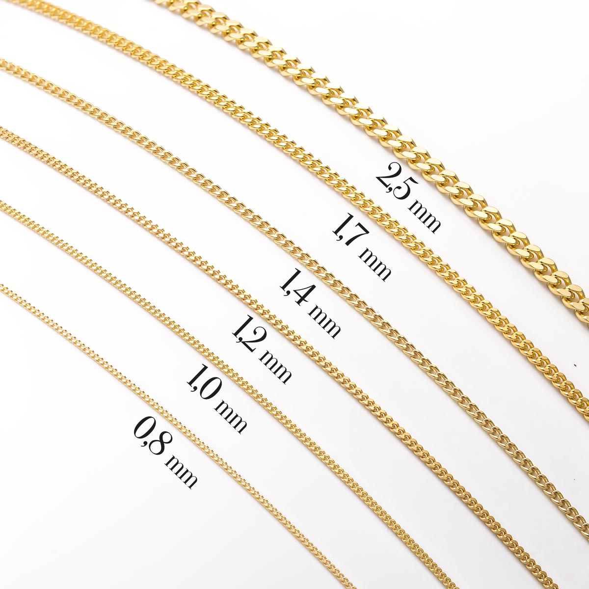 Kultaketjut kokovertailu | Taika-korut