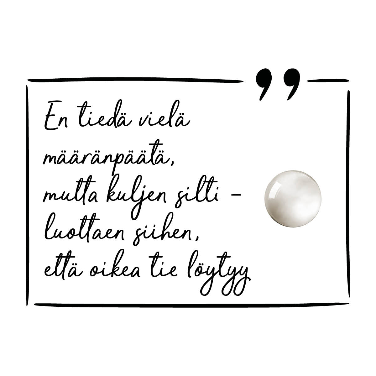 Kuukivi kaulakoru hopea - Kesäkuun syntymäkivi