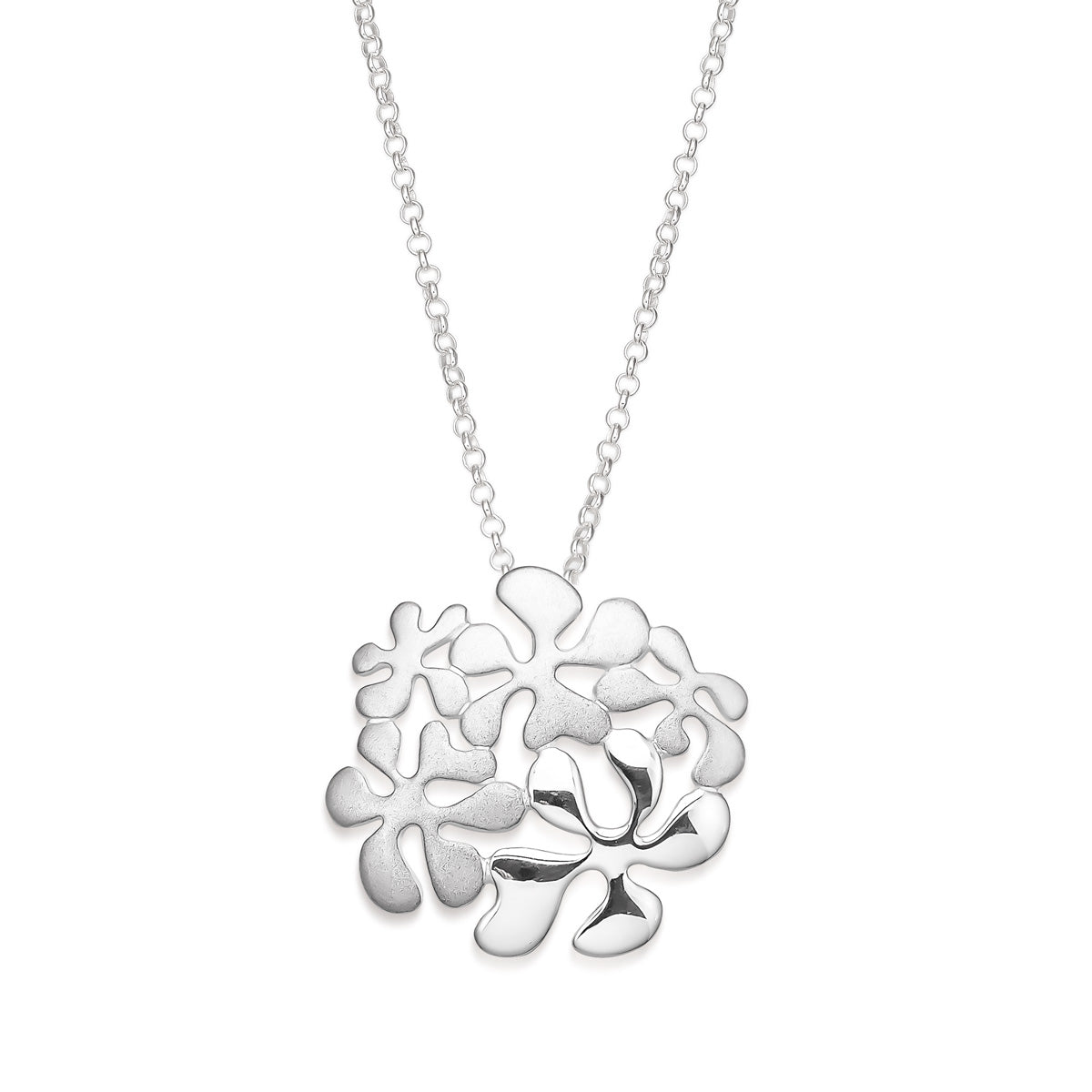 Niittykukkia hopeakaulakoru | Taika-korut