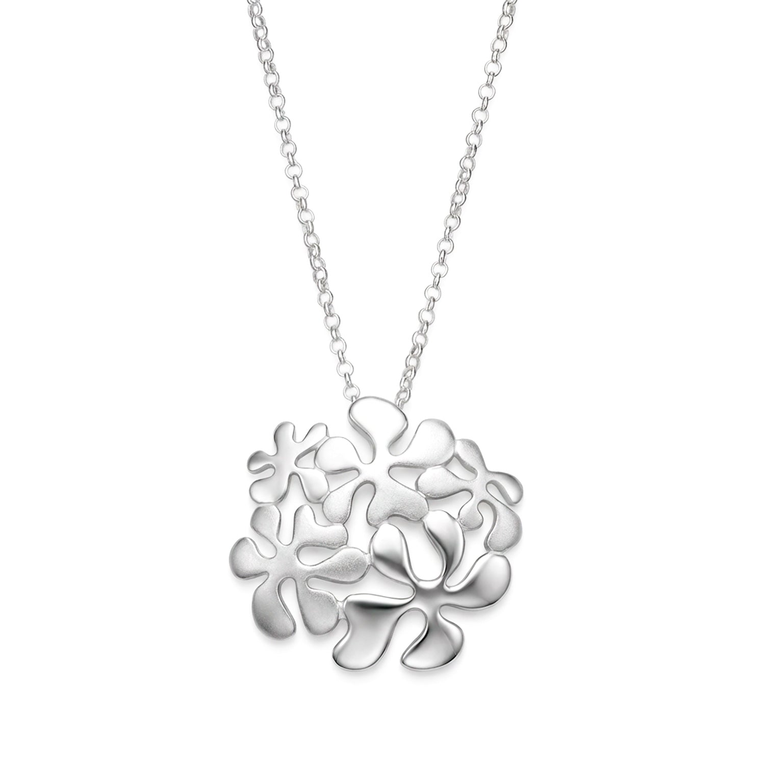 Niittykukkia hopeakaulakoru | Taika-korut