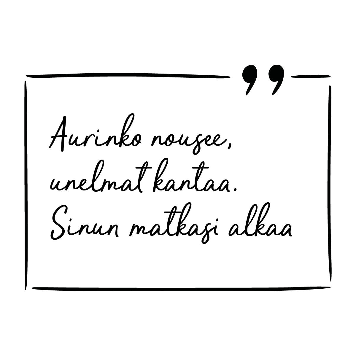 Olet minun Aurinko hopeakaulakoru