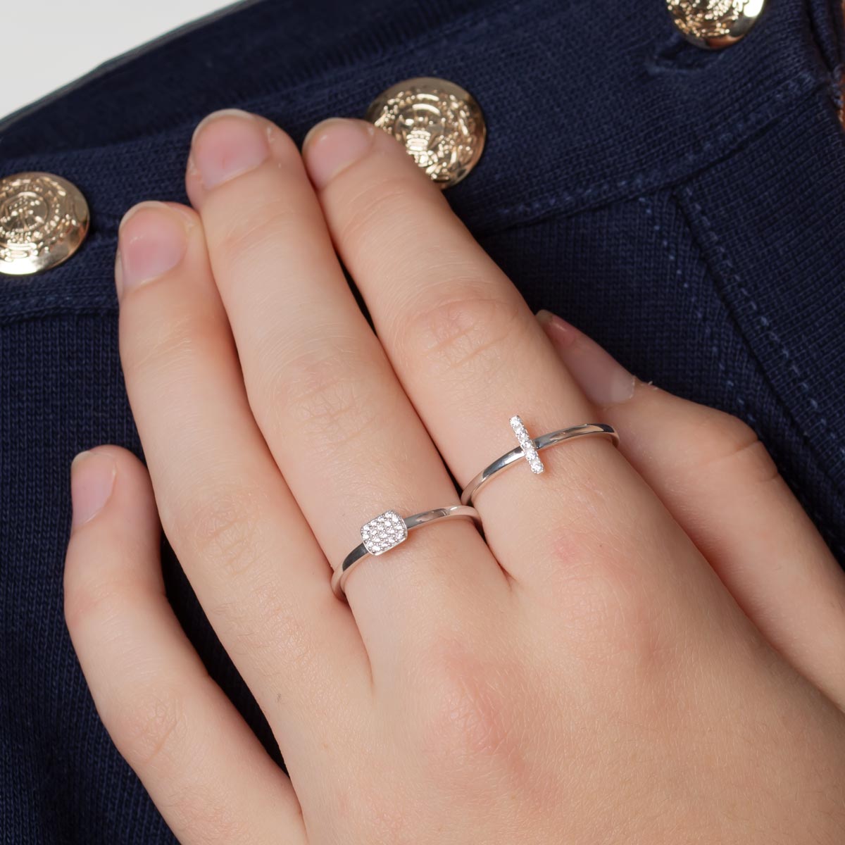 Pure Sparkle Ring | 960 Silver