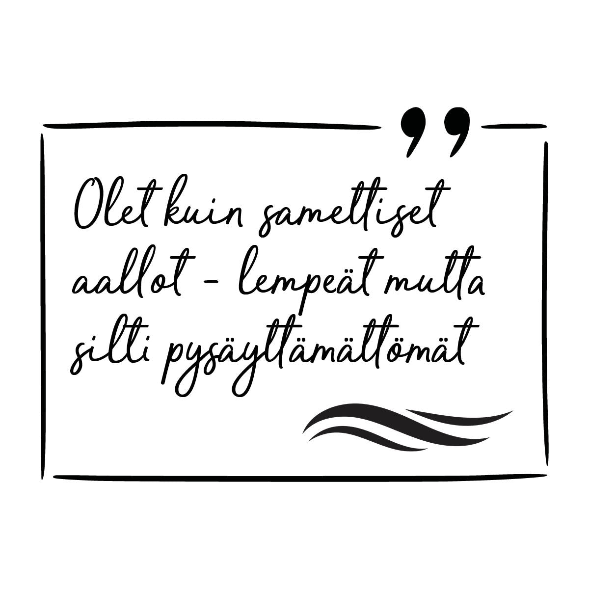 Samettiset aallot hopeakorvakorut