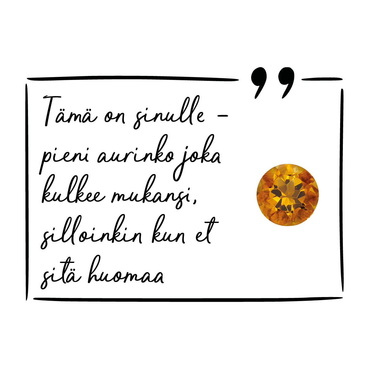 Small Golden Citrine Necklace