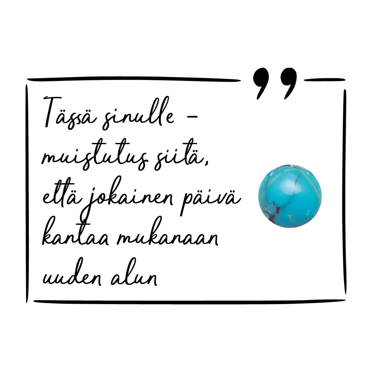 Turkoosi korvakorut hopea - Joulukuun syntymäkivi