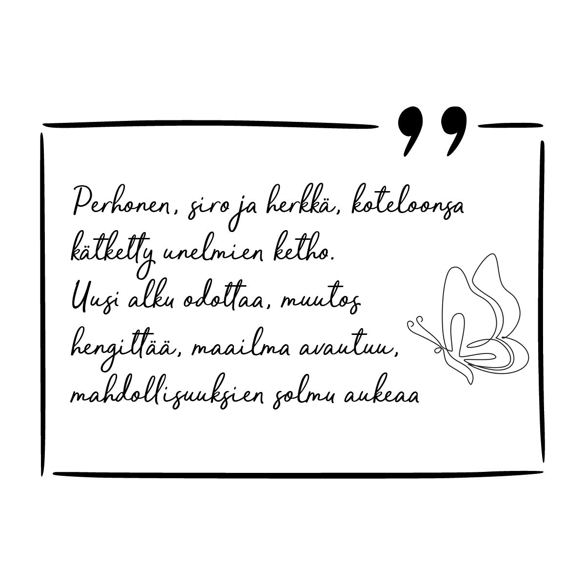 Kultainen perhonen riipus