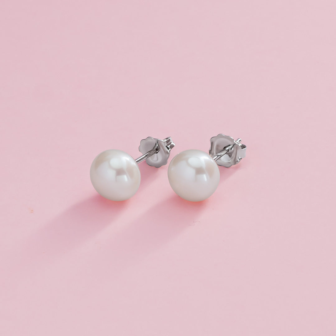 Aidot helmikorvakorut 6, 8 ja 9 mm AA-luokitus