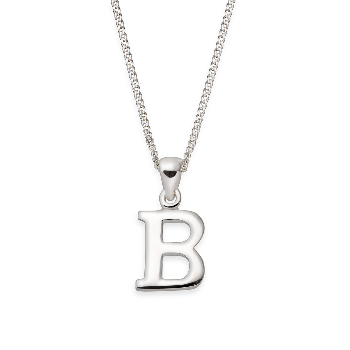 Hopeinen kirjain riipus A-Y Serif