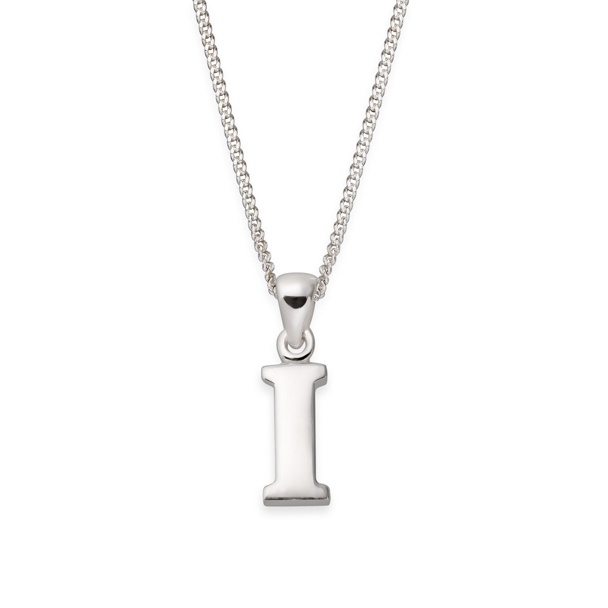 Hopeinen kirjain riipus A-Y Serif