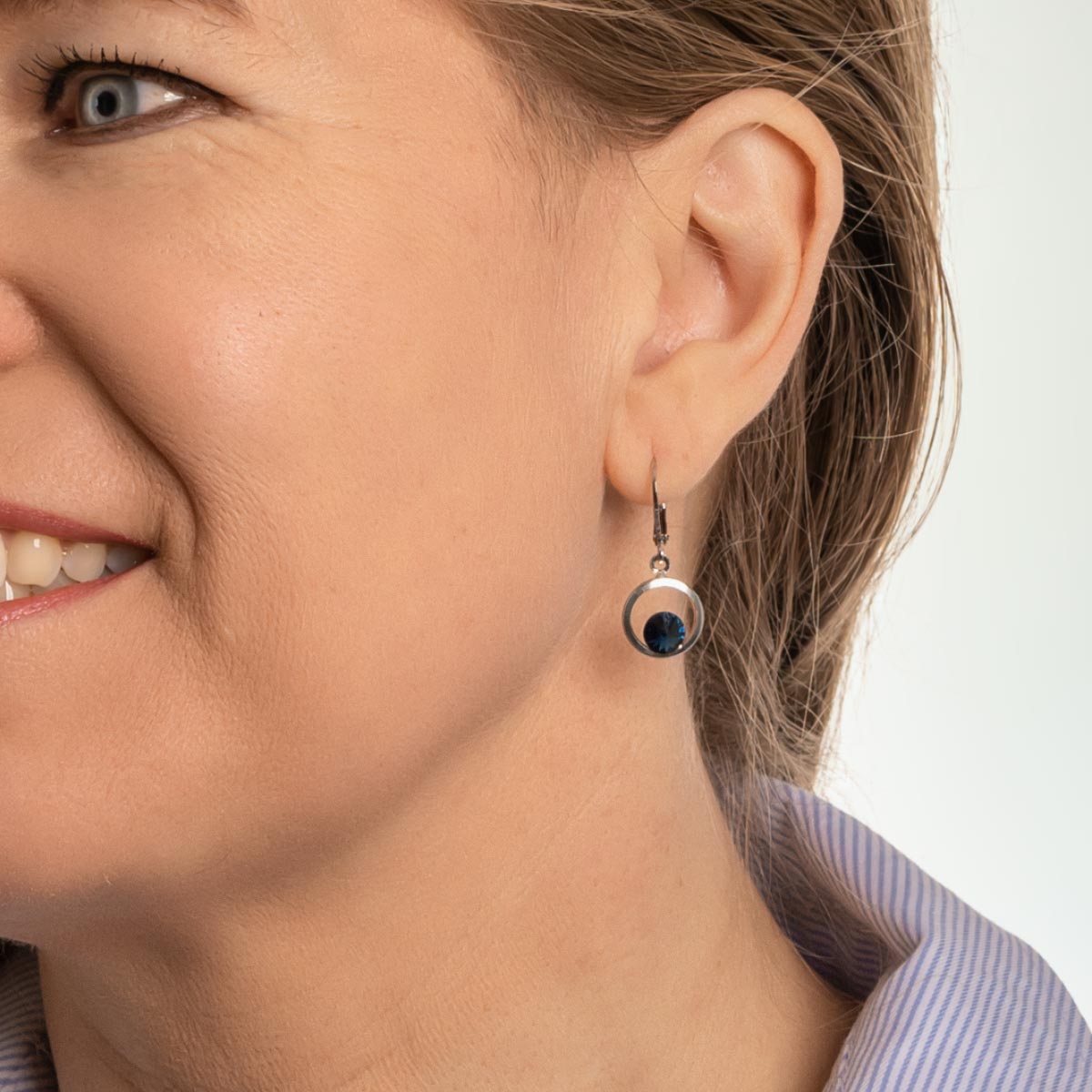 Malli ja sydämen vartija korvakorut sininen