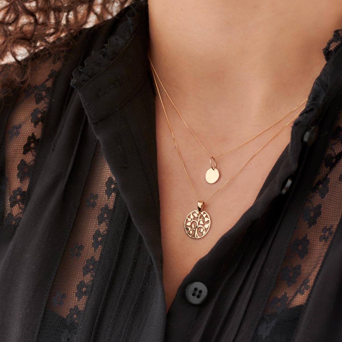Malli ja kultainen elämänpuu riipus | Taika-korut