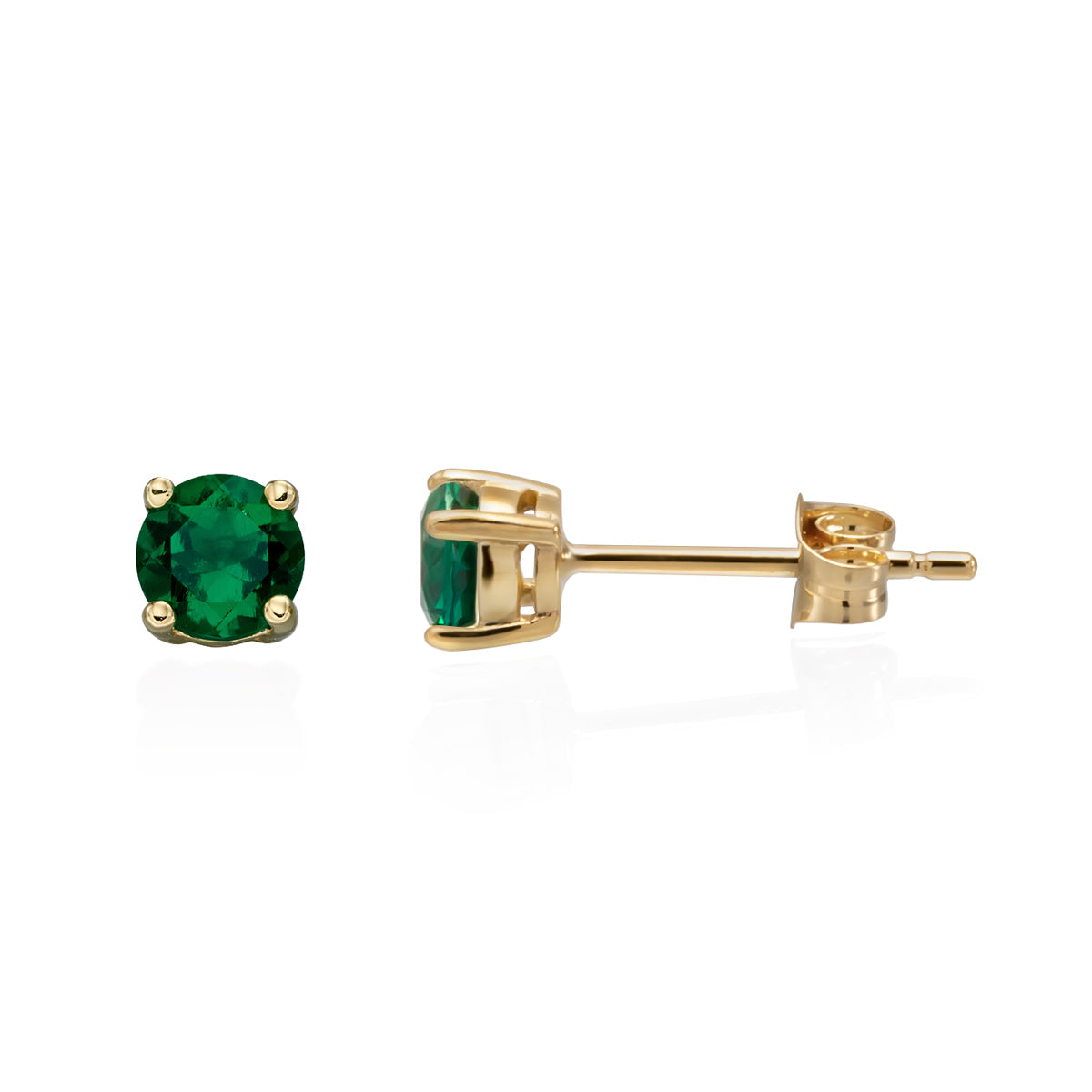 Pienet kultaiset Smaragdi korvakorut | Taika-korut