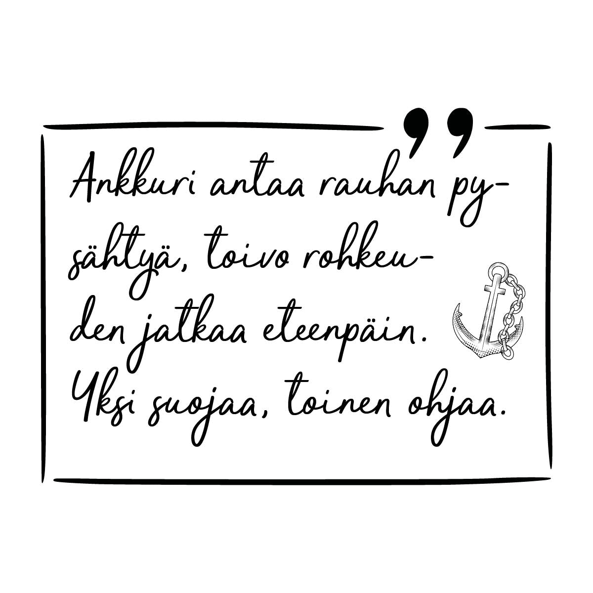 Silver Anchor Necklace