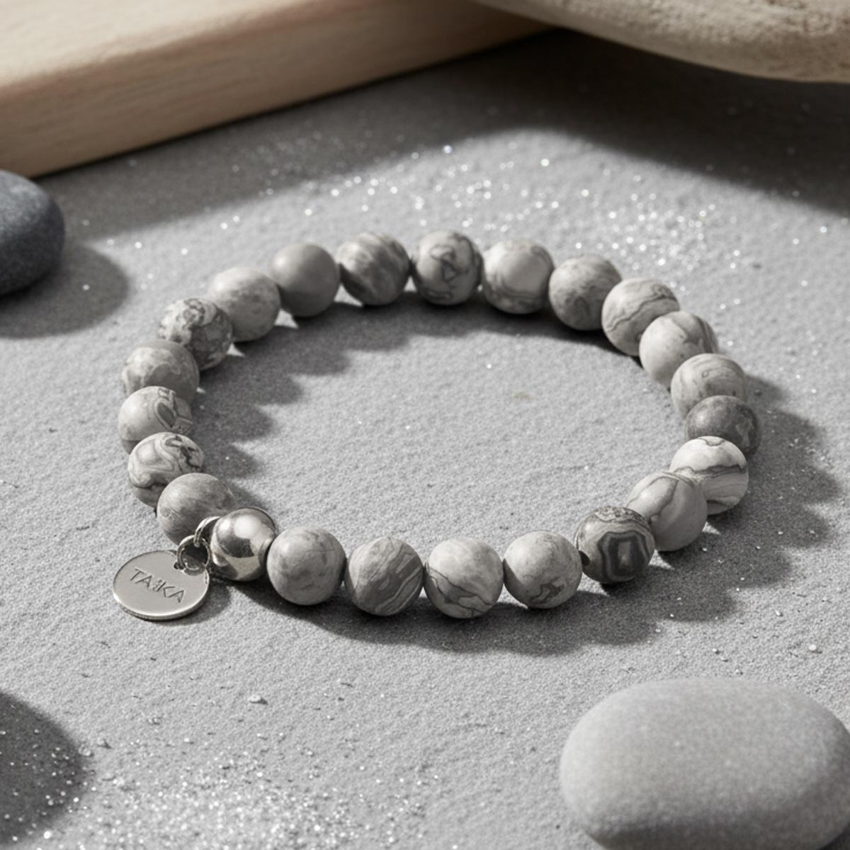 Gray Picasso Jasper Bracelet