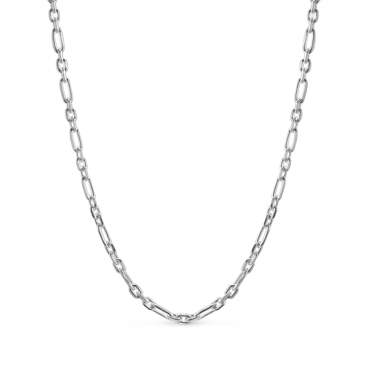 Hopeinen Figaro kaulaketju 2 mm | Taika-korut