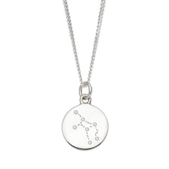 Hopeinen Neitsyt tähtikuvio horoskooppi kaulakoru | Taika-korut