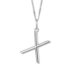 Hopeinen X -kirjain riipus | Taika-korut