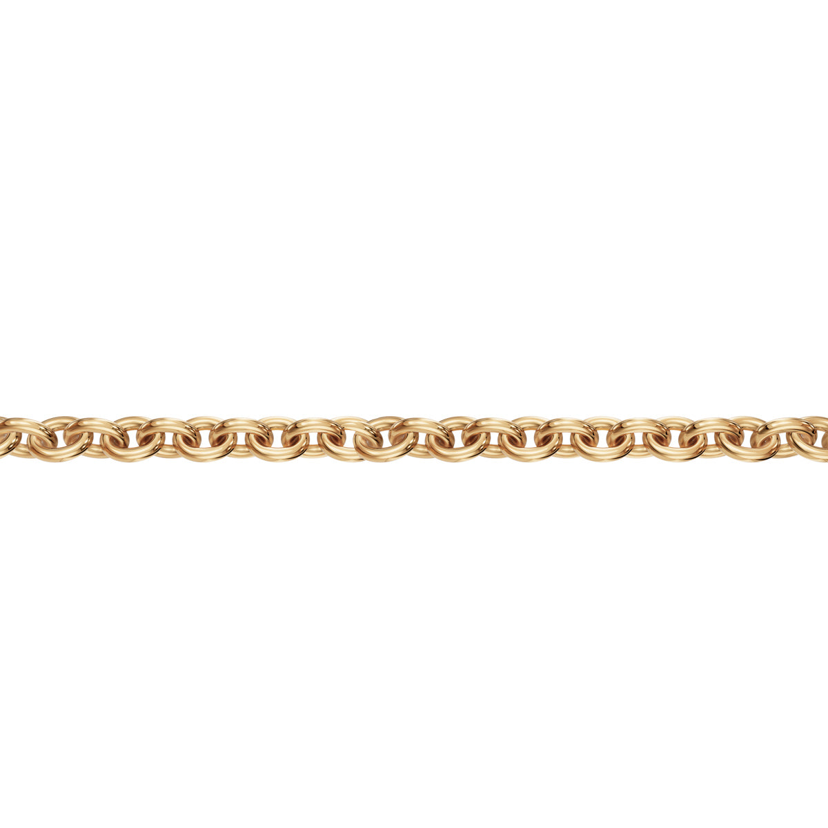 Hopeinen ankkuriketju 1,3 mm lähikuva