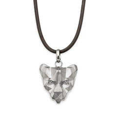 Hopeinen ilves kaulakoru | Taika-korut