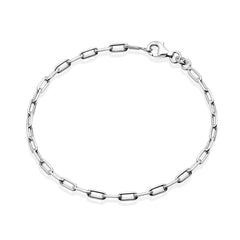 Hopeinen linkki rannekoru 2,7 mm | Taika-korut