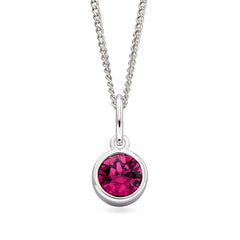 Hopeinen syntymäkivi riipus helmikuu | Taika-korut