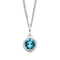 Hopeinen syntymäkivi riipus maaliskuu | Taika-korut