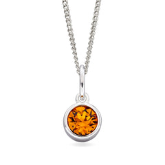 Hopeinen syntymäkivi riipus marraskuu | Taika-korut