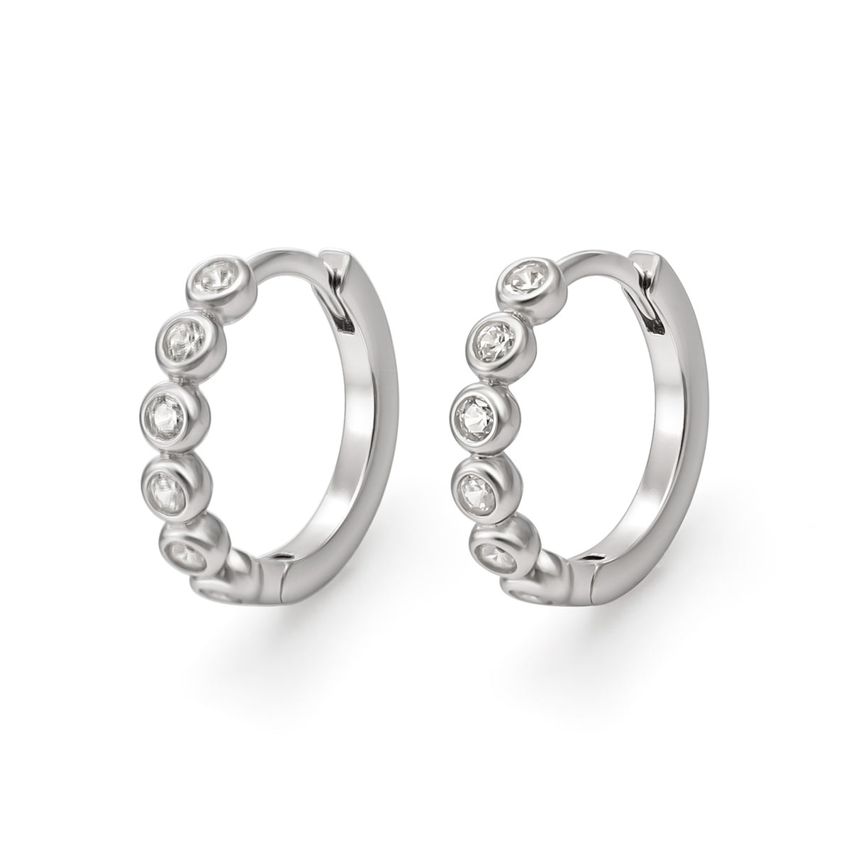 Hopeiset bubble korvarenkaat 13 mm