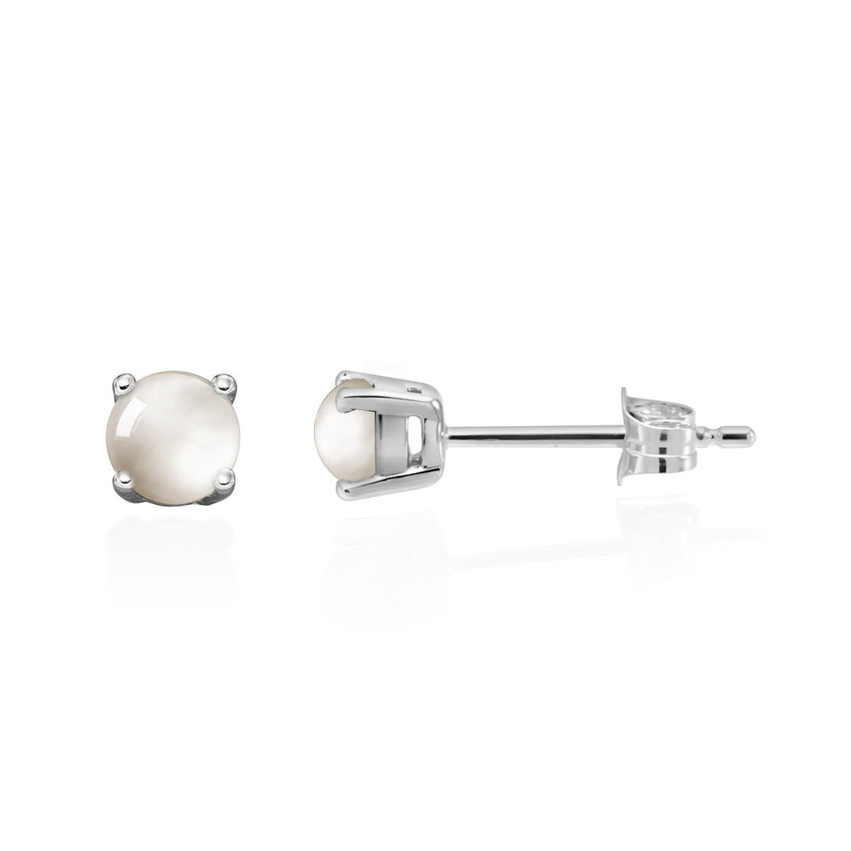 Moonstone earrings silver - June birthstone