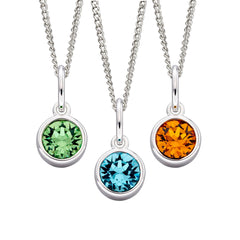 Hopeiset syntymäkivi riipukset | Taika-korut