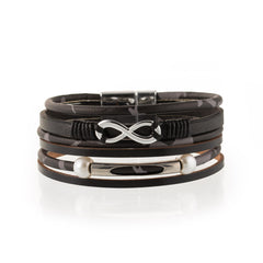 Ikuisuus nahkarannekoru musta | Taika-korut