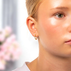 Kullatut hopeiset Bubble korvarenkaat | Taika-korut