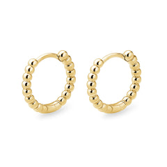 Kullatut hopeiset kapeat bubble korvarenkaat | Taika-korut