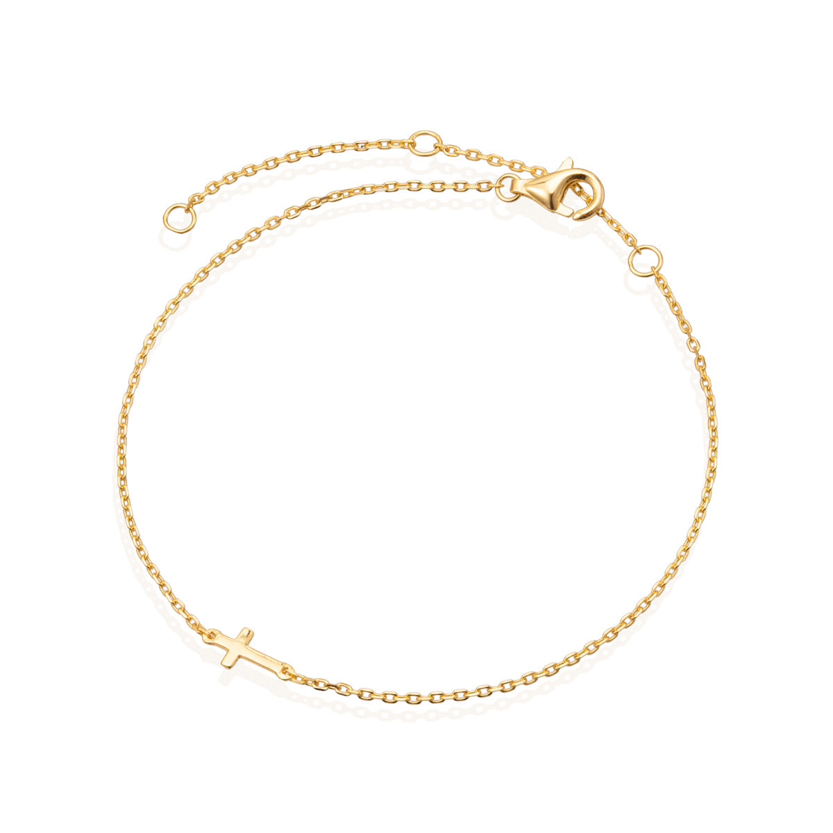 Kullattu risti rannekoru