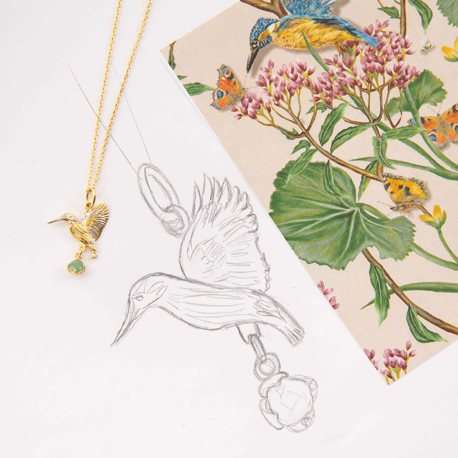 Laura Ashley Kingfisher kaulakoru suunnittelu