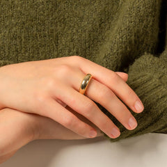 Lustre hopeasormus kullattu | Taika-korut