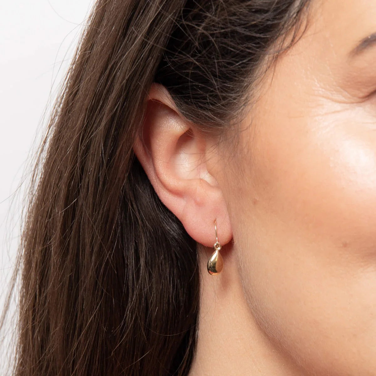 Small Golden Drop Earrings