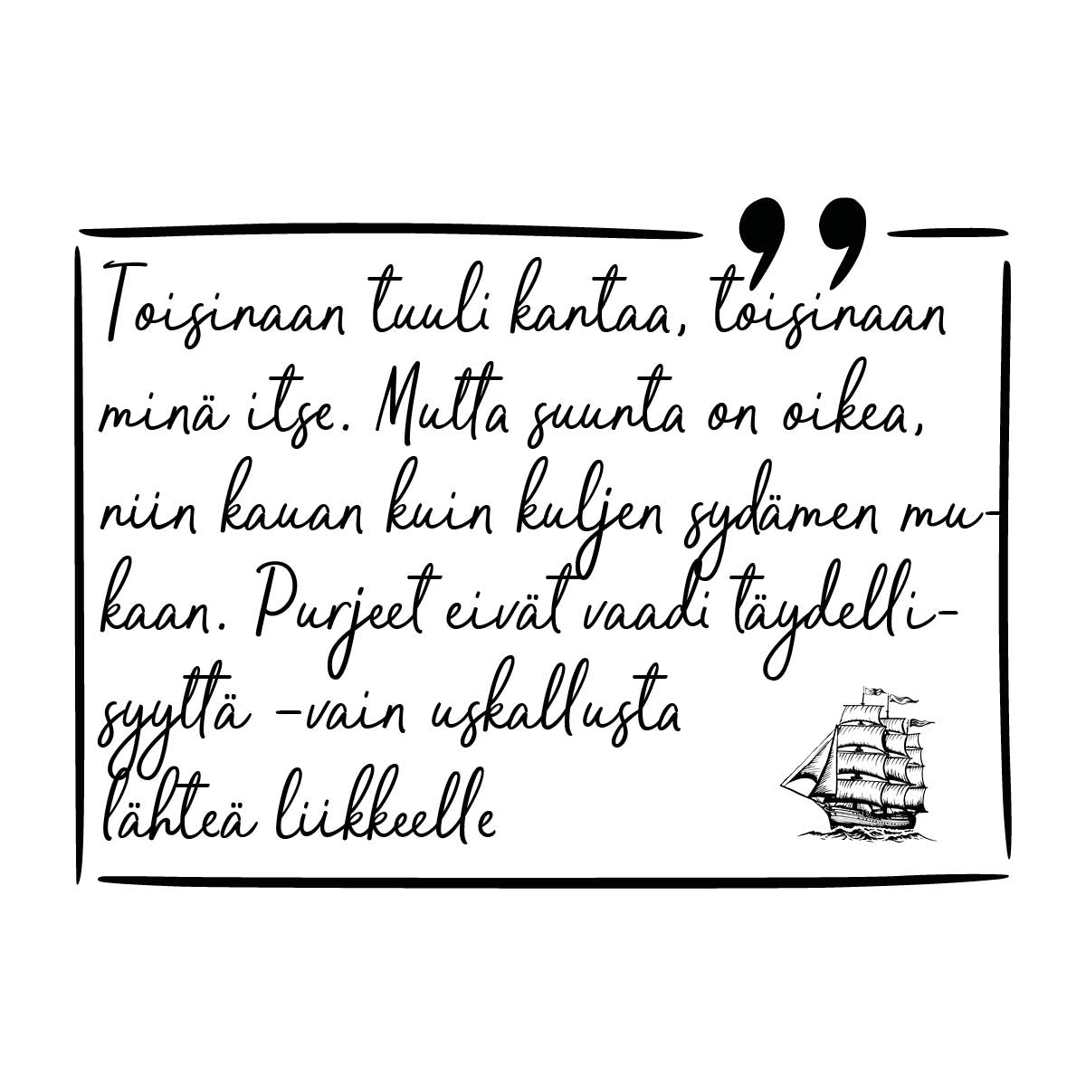 Purjeet kaulakoru hopea | Itämeri mallisto