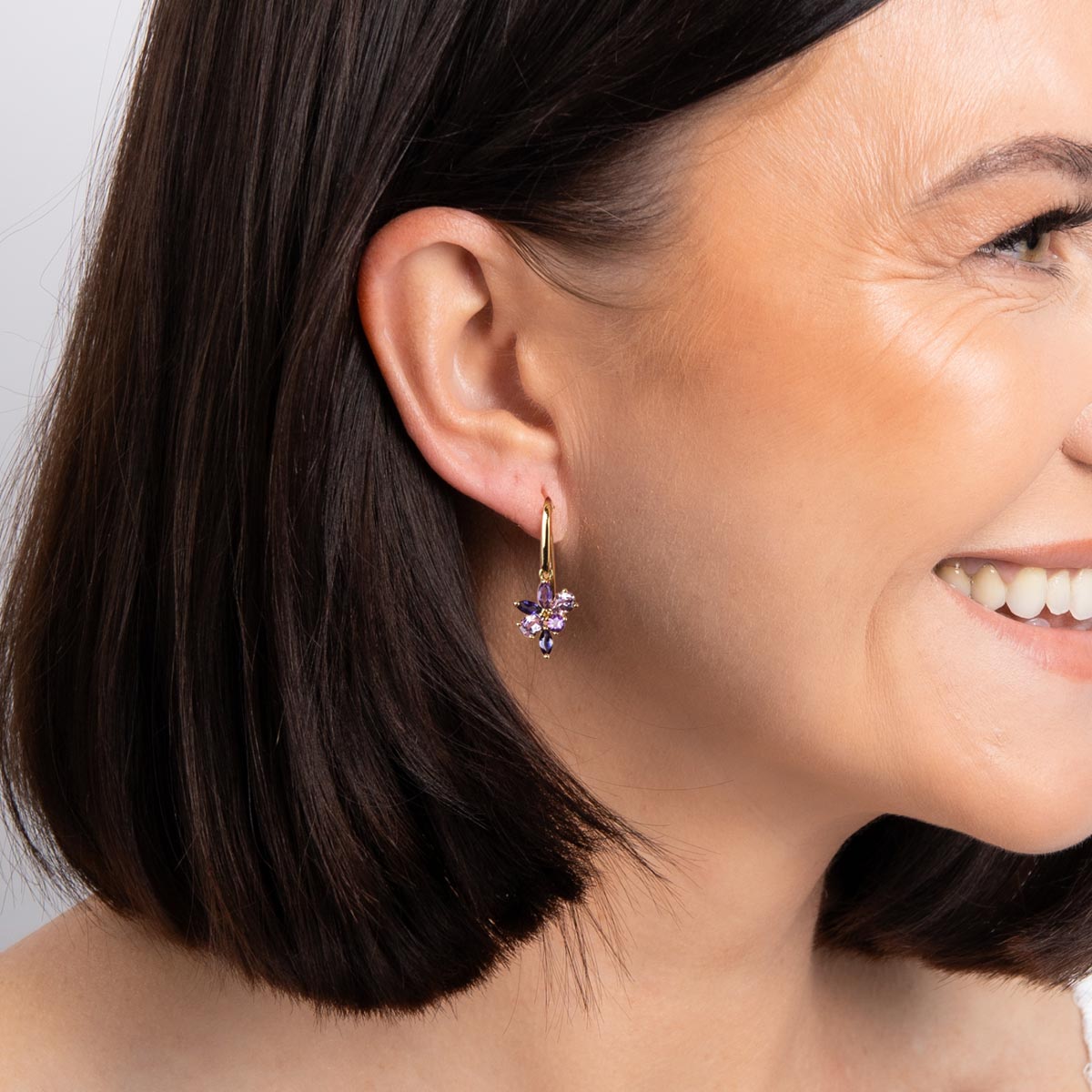 Kultaiset serenity cluster korvakorut