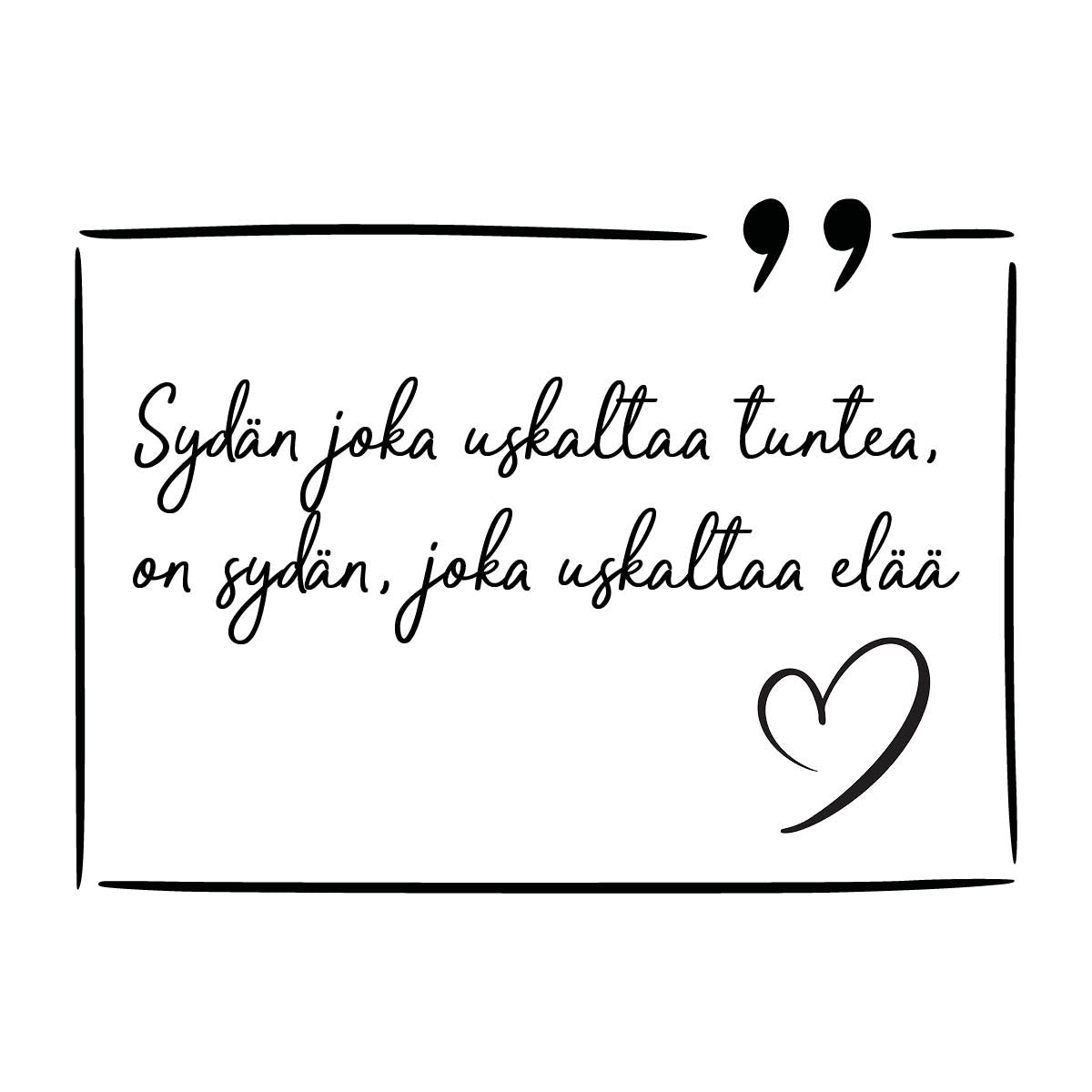 Hopeinen avoin sydän kaulakoru