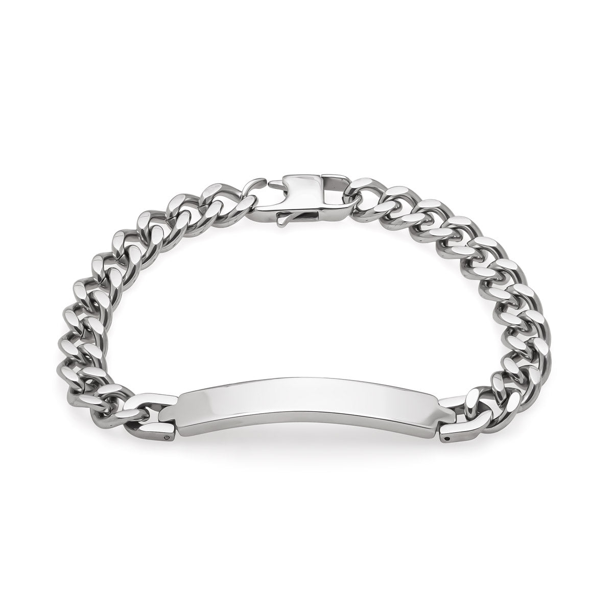 Teräsrannekoru kaiverrettavalla laatalla